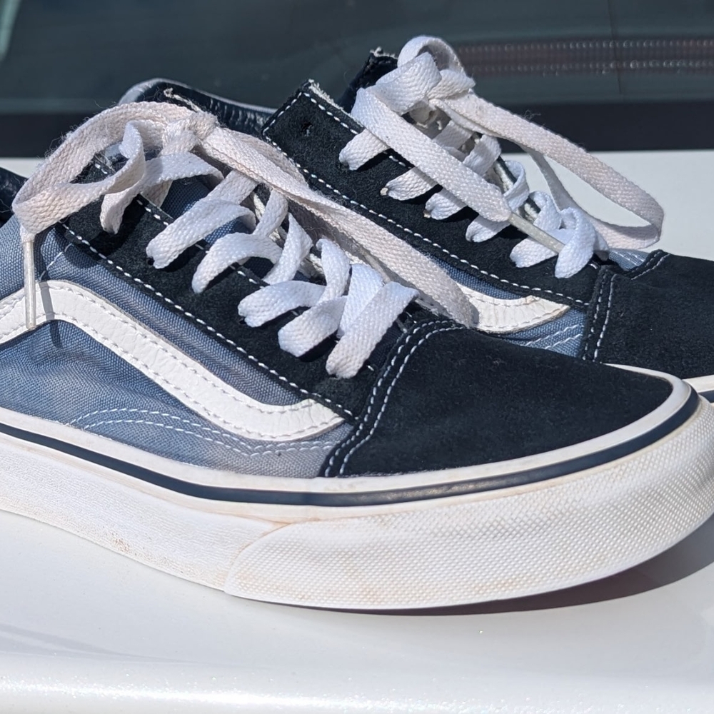 Vans Blue and White Sneakers